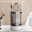 Electric Makeup Brush Cleaner: Automatic Spinning Cleaner with Brush Mat for All Sizes and Gift-Ready