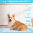 50-Pack of Leak-Proof, Quick-Dry Dog and Puppy Pee Pads for Potty Training (45*60cm, Standard Absorbency, Blue & White)