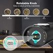 Automatic Rechargeable Electric Salt and Pepper Grinder with one-touch operation,Charging Base USB Cable,LED Light