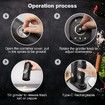 Automatic Rechargeable Electric Salt and Pepper Grinder with one-touch operation,Charging Base USB Cable,LED Light