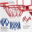 Outdoor Pro Basketball Net - Heavy-Duty, All-Weather, Fade-Resistant (12 Loops, Red/White/Blue)