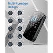 64GB MP3 Player with 5.2 Bluetooth, 1.5 Touch Screen, Sensitive Touch Button, and Pedometer Function Card Reader for Sports and Fitness
