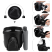 Versatile 2-in-1 Cup and Phone Holder - Fits Strollers, Bikes, Wheelchairs, Walkers, and Scooters (Grey)