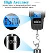 Digital Fishing Scale with 110lb/50kg Capacity, Upgraded Large Handle for easy grip, Backlit LCD Display for clear visibility, Perfect gift for Fishing Man(Black)