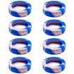 8-Piece durable flexible Silicone Luggage Wheels Protector Covers Reduces noise and vibrations while rolling