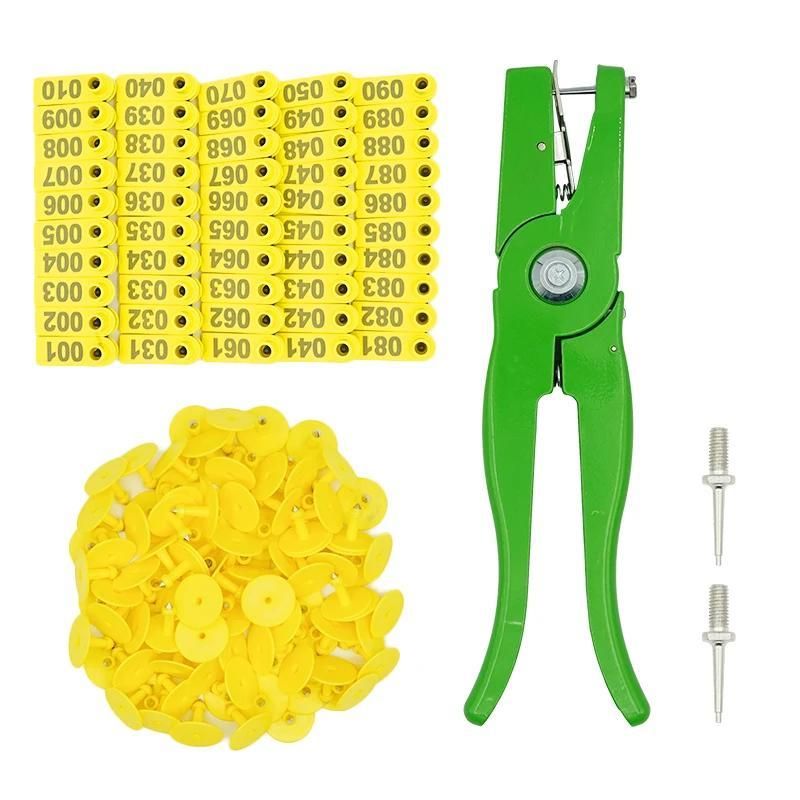 Advanced Animal Identification System: RFID 001-100 Ear Tags with Precision Applicator for Livestock Management