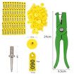 Advanced Animal Identification System: RFID 001-100 Ear Tags with Precision Applicator for Livestock Management