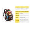 3D Anime Print Travel Backpack from Mine World Collection