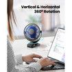 3 Speed Portable Clip-On USB Rotation Cooling Fan - Quiet, Rechargeable, & Versatile for Home, Office, Travel & More (Black)