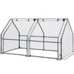 120x60x60cm Mini Portable Greenhouse with Durable PE cover,Reinforced cloche design for ample ventilation,Waterproof and UV resistant Perfect for seedlings,vegetables,flowers