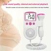 Home Portable Doppler Fetal HeartRate Monitor for Pregnancy: Listen to Your Baby's Heartbeat at Home (Blue)