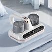 Portable 10000pa Bed Mite Vacuum Cleaner with Double Moisture Display for Bedroom, Sofa, Bedding, and Plush Toys(White)