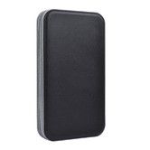 80-Capacity Hard Case Holder CD/DVD Storage Organizer Portable & compact design for easy transport(Black)
