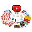 Compact First Aid Kit with 100 Essential Items for Emergencies,Water-Resistant Hard Shell Small Case Perfect for Travel,Outdoor,Car(Red)