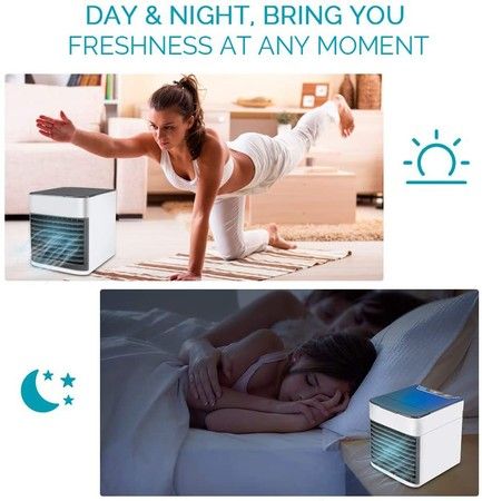 Portable Powerful Air Pure Chill Evaporative Air Cooler with Hydro-Chill Technology for Enhanced Cooling, Cool Your Space with Power, Silence, Portability