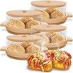 Kitchen Lazy Baked Microwave Baked Potato Maker with Toppings Container for Sour Cream Leeks Broccoli and Cheese ( 1PC)