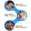 Complete Detachable and Adjustable Pregnancy Maternity Body Pillow with soft, removable cover for Ultimate Comfort & Support-Grey