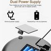 Large 4L Stainless Steel Auto Smart Cat Feeder Bowl with LCD Display and Timer for Fresh Feeding (Black)