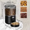 Large 4L Stainless Steel Auto Smart Cat Feeder Bowl with LCD Display and Timer for Fresh Feeding (Black)