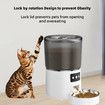 Large 4L Stainless Steel Auto Smart Cat Feeder Bowl with LCD Display and Timer for Fresh Feeding (Black)