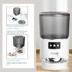 Large 4L Stainless Steel Auto Smart Cat Feeder Bowl with LCD Display and Timer for Fresh Feeding (Black)