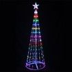 120CM DIY Outdoor 106 LED Christmas Tree with Star Topper for Holiday Yard Decoration