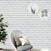 Self-Adhesive 10Pcs DIY 3D Wall Stickers: Waterproof Foam Brick Wallpaper for Home Decor