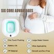 Foldable Electric Sitz Bath: Postpartum Care, Hemorrhoid Cure, and Perineal Cleansing for Women and the Elderly (Bubbles Included)