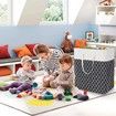 Large Collapsible Hamper with Easy Handles for Effortless Laundry Management (100L, Black)