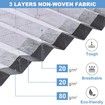 2-Pack Under Bed Storage Bags with Reinforced Durable Handles and Clear Window for Easy Identification - Perfect for Clothes, Blankets, and Shoes in Gray