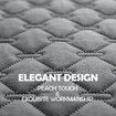 Waterproof Dog Bed Cover Pet Blanket Mattress Protectors with Non-Slip Base for Sofa,Furniture,Car(100*130cm Dark Grey)