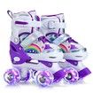 Skates Roller Kids Teens Adjustable 4 Light Up Wheels Size 33-37 Purple Fun Outdoor Activity Gift Exercise