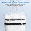 Smart Bathroom Trash Can Garbage Bin - Touchless, 2.2 Gallon, Motion Sensor, Waterproof, Narrow (White)