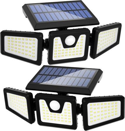 2-Pack Solar Motion Sensor Lights: Wireless, Waterproof, and Perfect for Enhanced Outdoor Security
