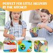 37 Piece Kids Cooking Set, Montessori Kitchen Tools with Plastic Knives, Cutting Board, More Kitchen Accessories,Cooking Fun for Kids