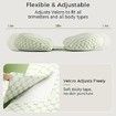 Pregnancy Pillow for Sleeping Body Maternity Wedge, Detachable and Adjustable Double-Sided with Pillow Cover Support for Pregnancy Belly Back Support