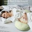 Pregnancy Pillow for Sleeping Body Maternity Wedge, Detachable and Adjustable Double-Sided with Pillow Cover Support for Pregnancy Belly Back Support