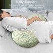 Pregnancy Pillow for Sleeping Body Maternity Wedge, Detachable and Adjustable Double-Sided with Pillow Cover Support for Pregnancy Belly Back Support
