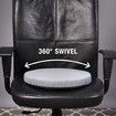 360 Degree Rotating Car Pillow Large Swivel Chair Pad Hard Foam Spinner Seat Cushion for Stool Chair, Car 40*40*6CM