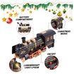 Electric Christmas Tree Train Toy with Light,Sound,Hanging Xmas Train for Around The Tree