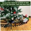 Electric Christmas Tree Train Toy with Light,Sound,Hanging Xmas Train for Around The Tree