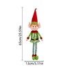 65cm Christmas Elf Behaving Badly Plush Toy Novelty Long Bendy Naughty Christmas Doll Color Green