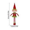 65cm Christmas Elf Behaving Badly Plush Toy Novelty Long Bendy Naughty Christmas Doll Color Red