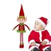 65cm Christmas Elf Behaving Badly Plush Toy Novelty Long Bendy Naughty Christmas Doll Color Red