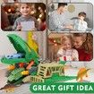 Aircraft Toys Playset for Kids with Airplane,Vehicles Set and 12 Mini Dino Figures for Boys Girls Gift for Birthday Christmas