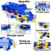 Storage Carrier Toys Playset with Mini Dinos Figures and Vehicle Dinos Toy for Kids Gift for Birthday Christmas