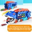 Race Track City Hauler Transport Truck Transforms Stomping Toddler Toys Unique Gifts Kids Age 3+ Play Set Fun
