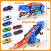 Race Track City Hauler Transport Truck Transforms Stomping Toddler Toys Unique Gifts Kids Age 3+ Play Set Fun