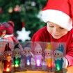 Led Christmas Elfs Doll Twins Baby Doll Elf for Christmas New Year and Christmas Color Blue