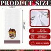 Heat Miser Snow Miser Christmas Towel, 2PCS Handmade Embroidered Decorative Large Cotton Hand Towels Bathroom Set Fancy Small Bath Microfiber Thick Soft Face Gym Hair Wrap Turban Hand Towels Washcloths